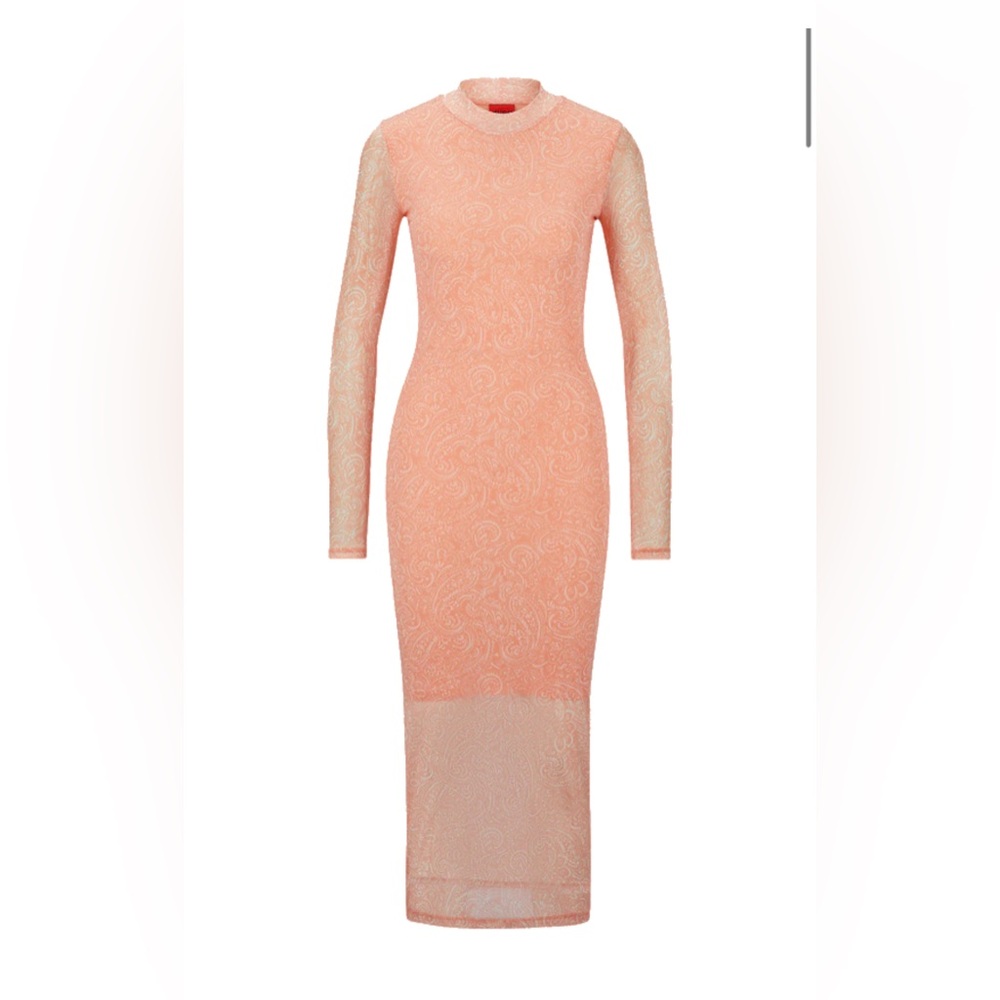 Hugo boss peach dress XS New without tags